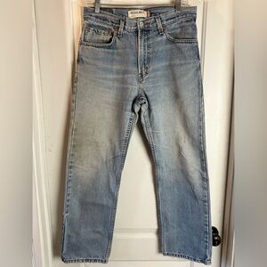 Levi's 505 Medium Wash Regular Fit Blue Jeans Men’s 33 x 30